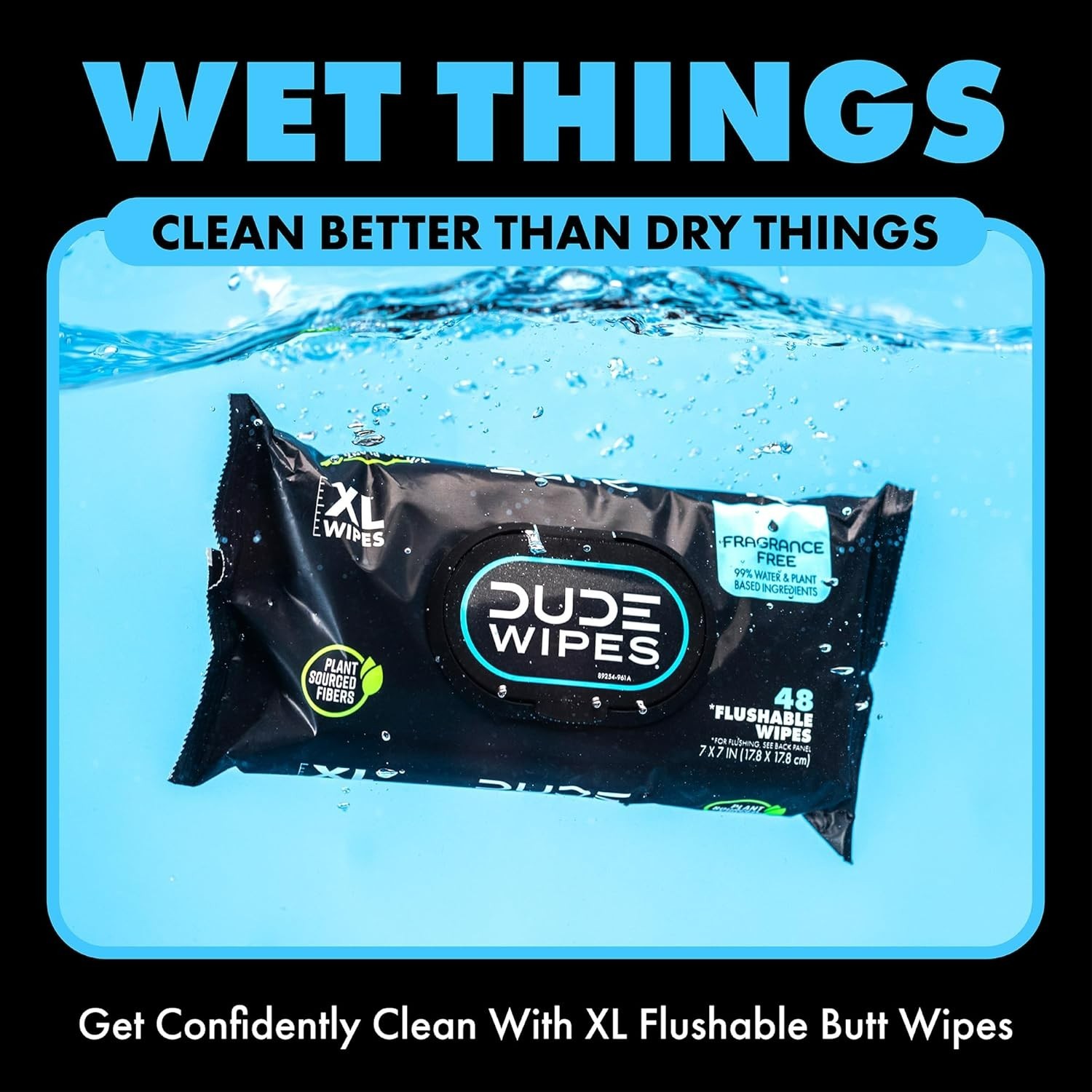 Gentle Flushable Wipes for Sensitive Skin – 288 Count with Aloe & Vitamin E