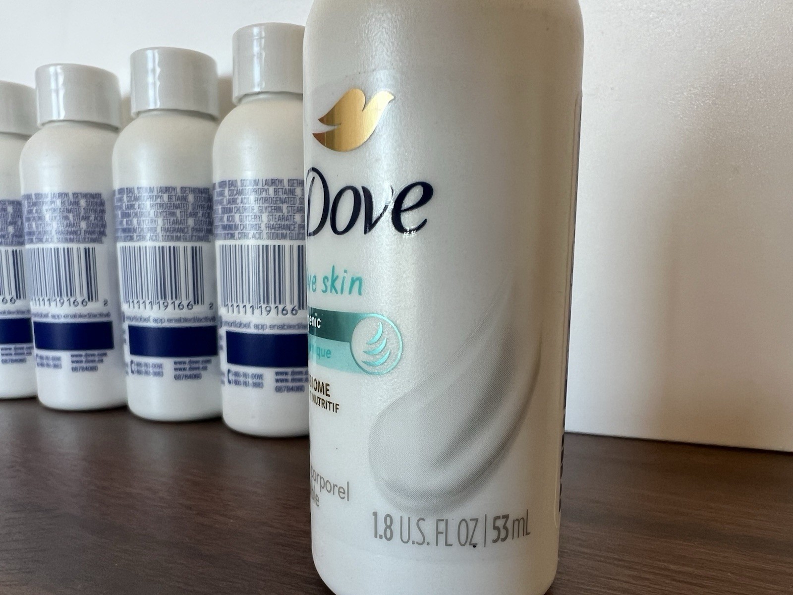 Dove Sensitive Skin Travel Size Soap, 1.8oz, Pack of 6