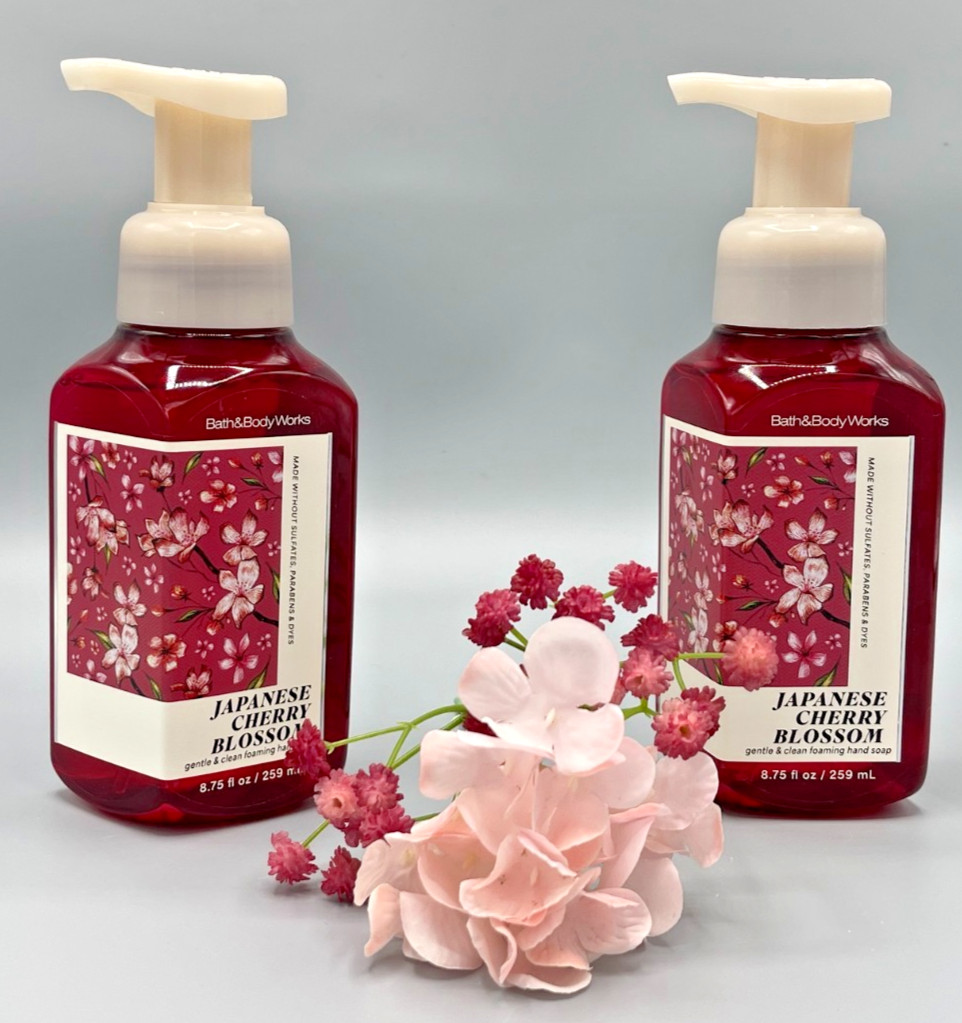 Bath & Body Works Japanese Cherry Blossom Hand Soap Lot 2 GENTLE & CLEAN