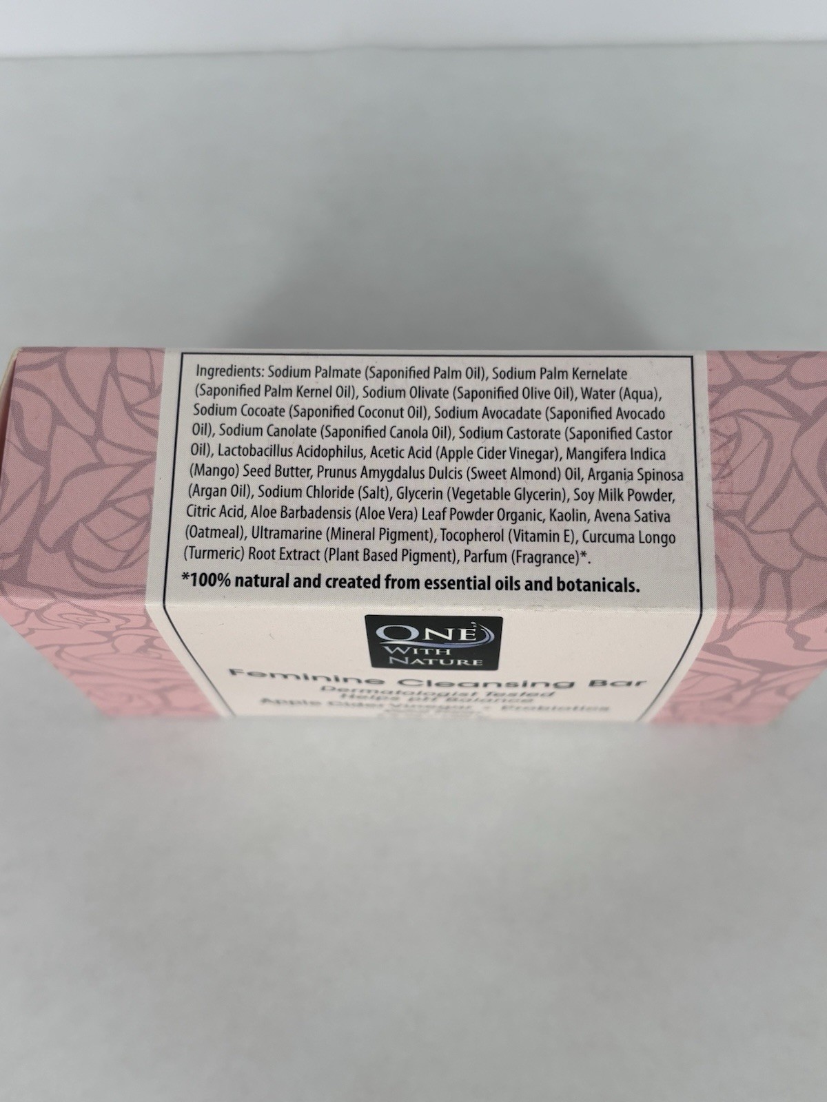 One With Nature Feminine Cleansing Bar Apple Cider Vinegar- Probiotics (3 Bars)