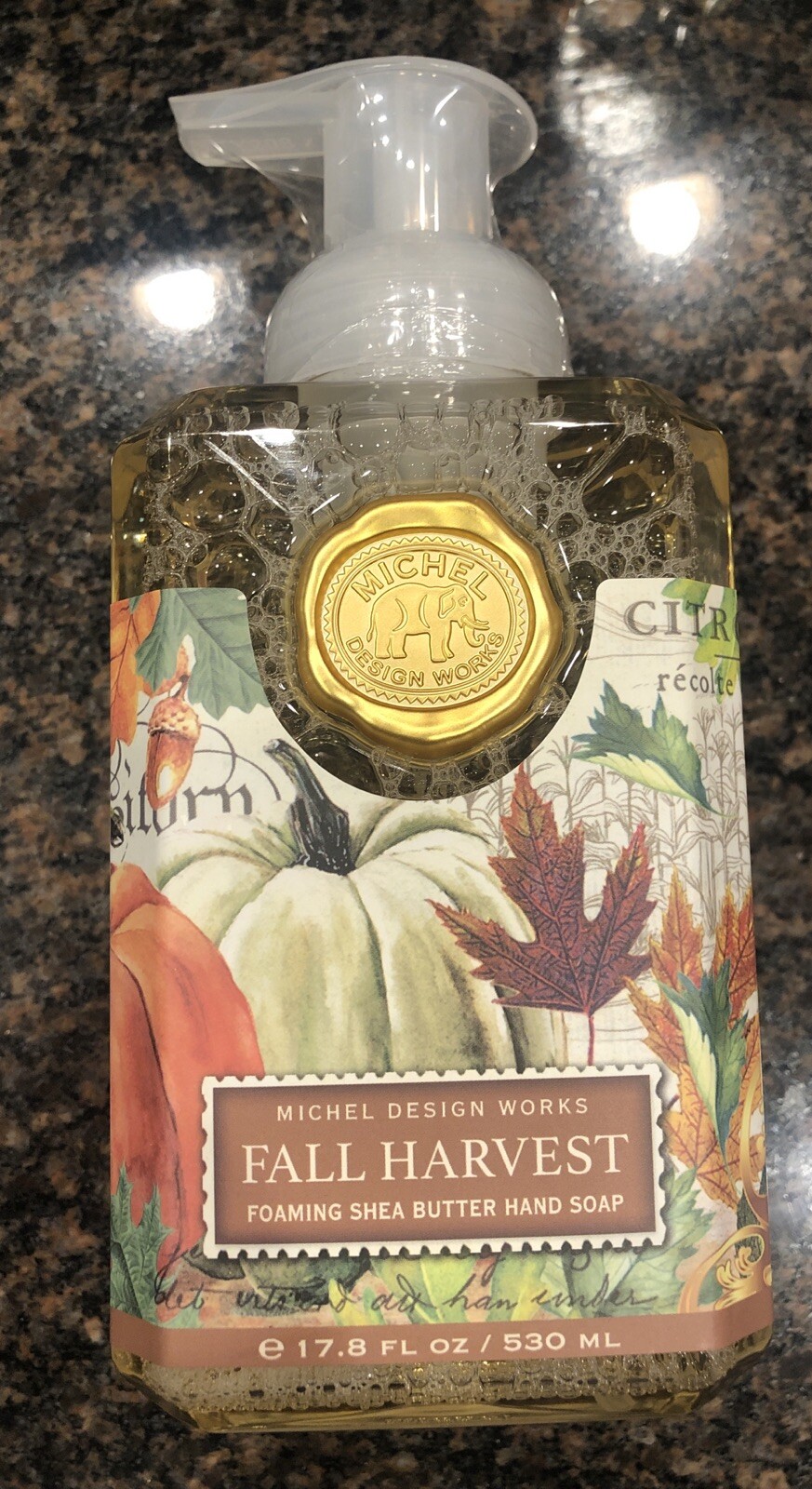 Michel Design Works Shea Butter Foaming Hand Soap FALL HARVEST 17.8 Oz