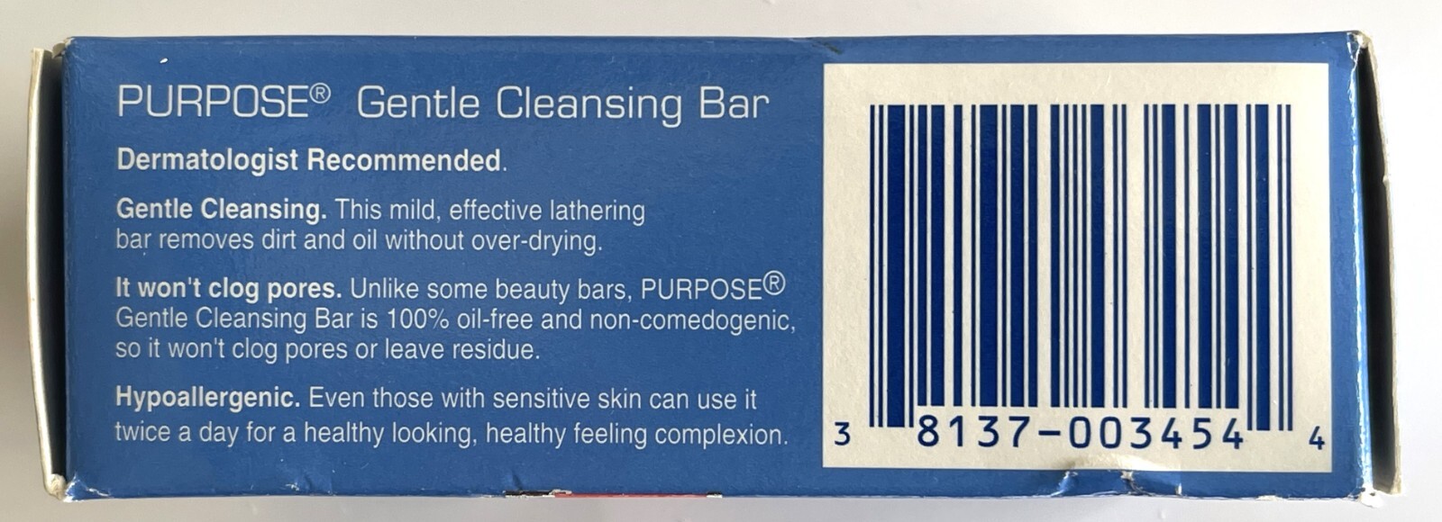 Vintage Purpose Gentle Cleansing Soap Bar Johnson & Johnson NIP