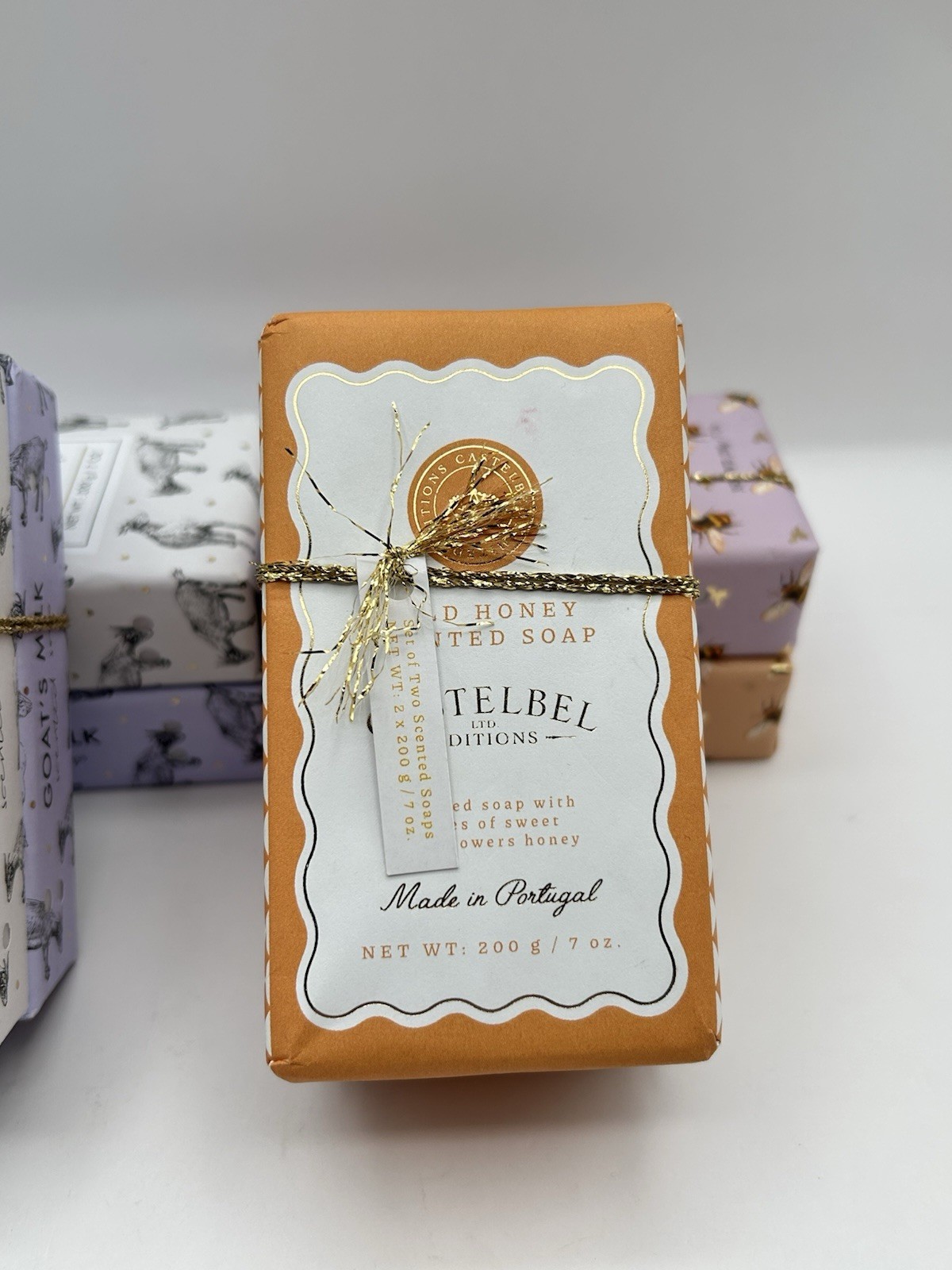 8 Pack Castelbel Bar Soap 7oz Goats Milk / Wild Lavender / Pure Honey / Scented
