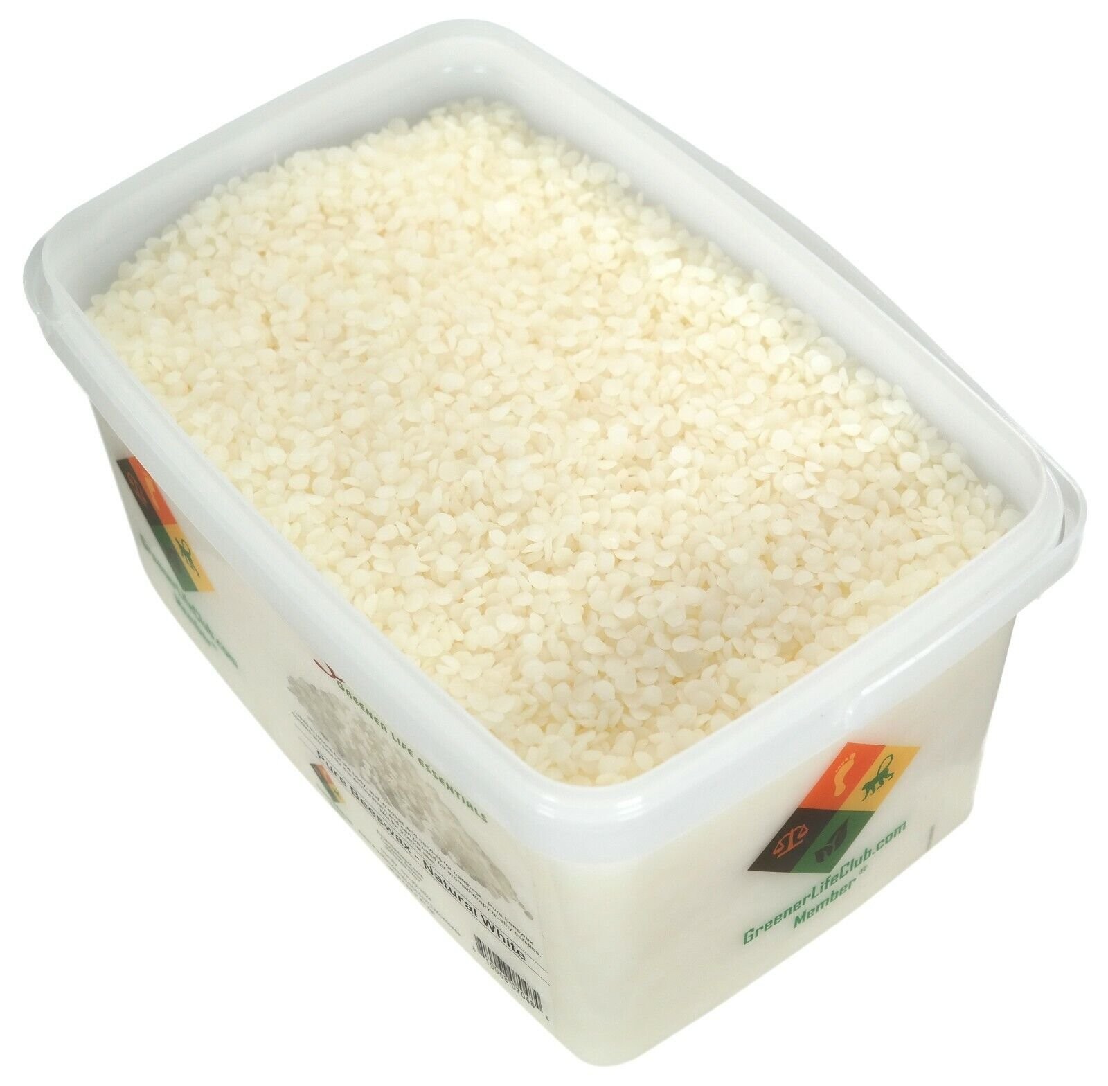 Bees Wax Pastilles Pearls – White- 4 lbs – Greener Life Club Box