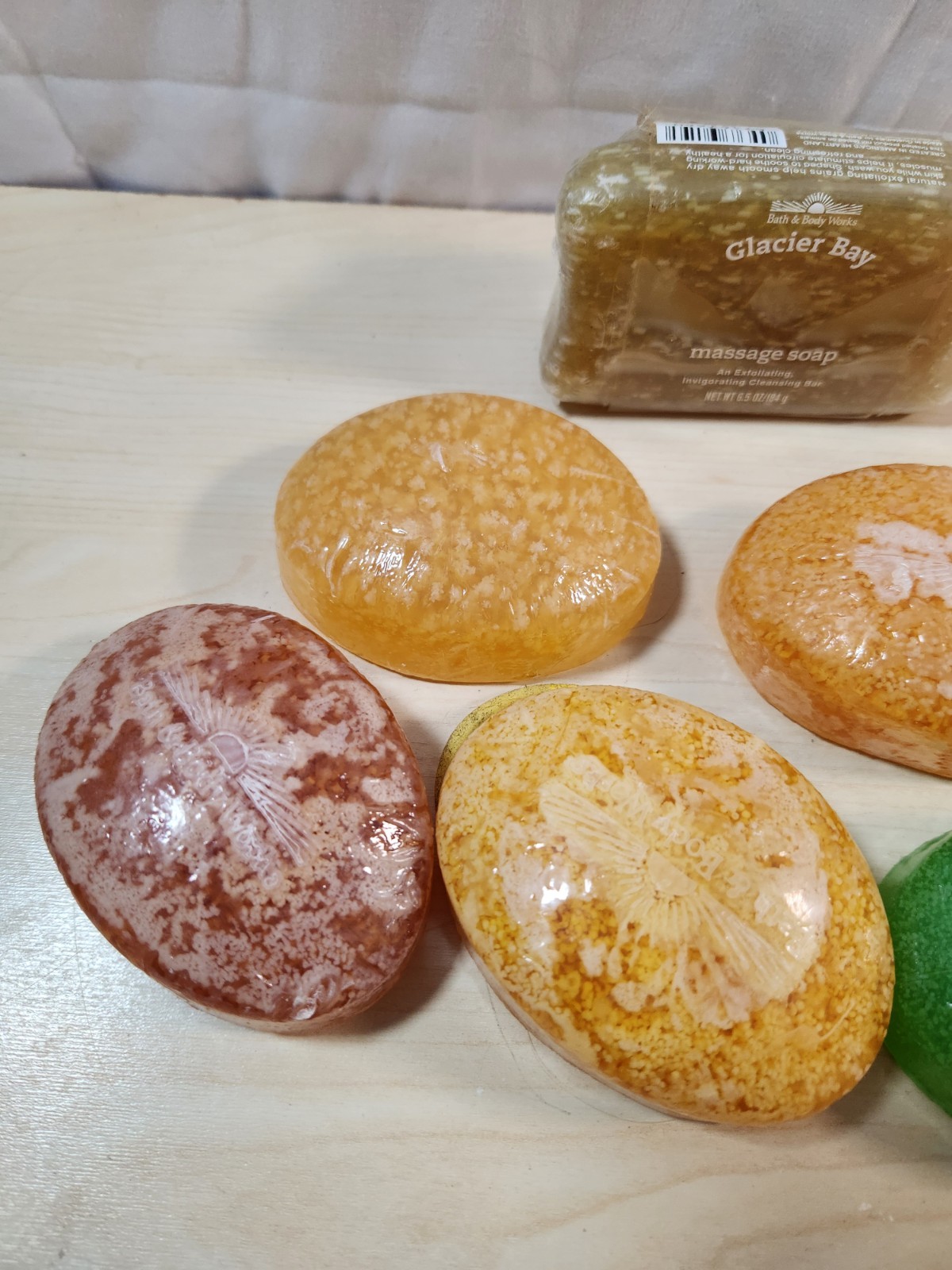 Vintage Bath & Body Works Glycerin Soap Massage Glacier Bay 6pcs Various Scents