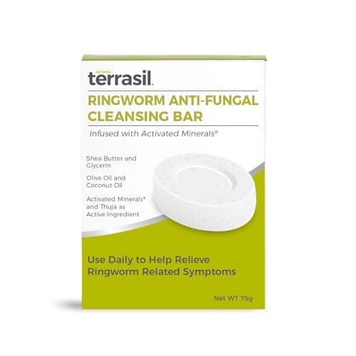 Antifungal Ringworm Soap Bar 75g Coconut Oil Shea Butter Itch Rash Relief Skin