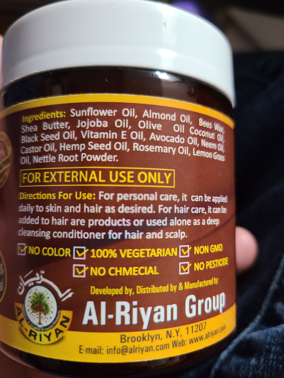 ORGANIC SILK BUTTER- CARE FOR HAIR, SKIN & BODY Al Riyan 100% Natural