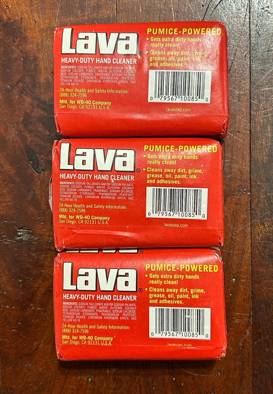 (3) Lava Soap Heavy-Duty Hand Cleaner pumice powered 5.75 oz Bar (Lot of 3)
