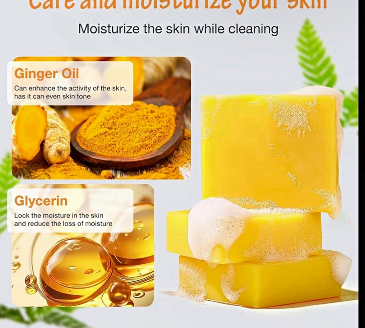 VENROCK Turmeric Lemon Kojic Soap Bar Moisturizing Face & Body 3.5 oz