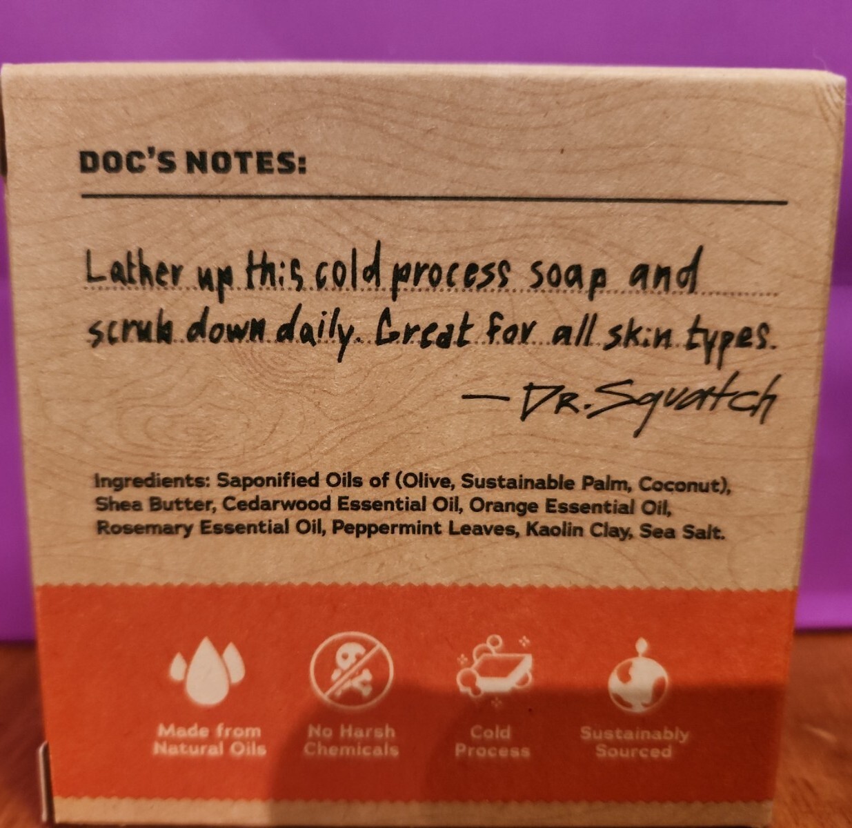 Dr. Squatch Soap – CEDAR CITRUS- Zero Grit Bar