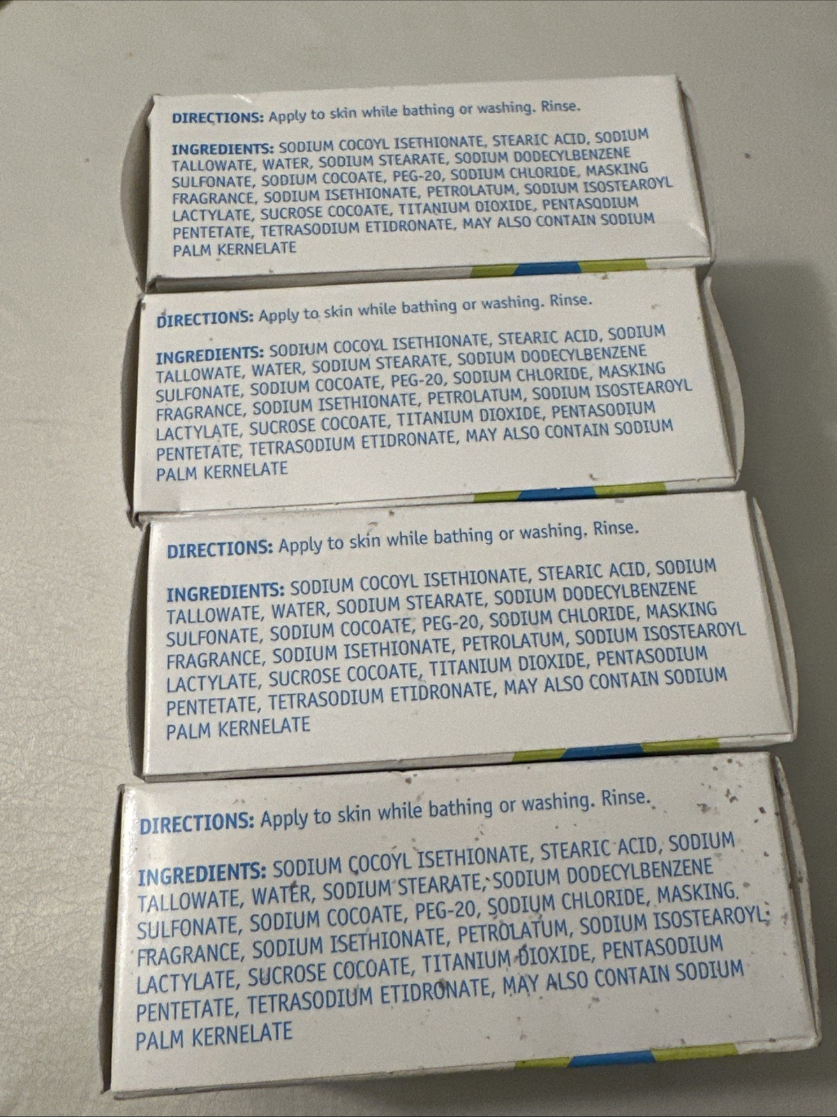 Cetaphil Gentle Cleansing Bar For Sensitive Skin Hypoallergenic 4.5 Oz Pack of 4