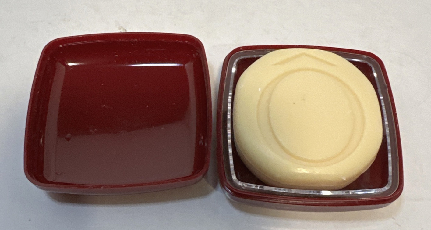 Vintage Hotel Sofitel De Lancome Travel Size Hotel Soap Hard Plastic Case