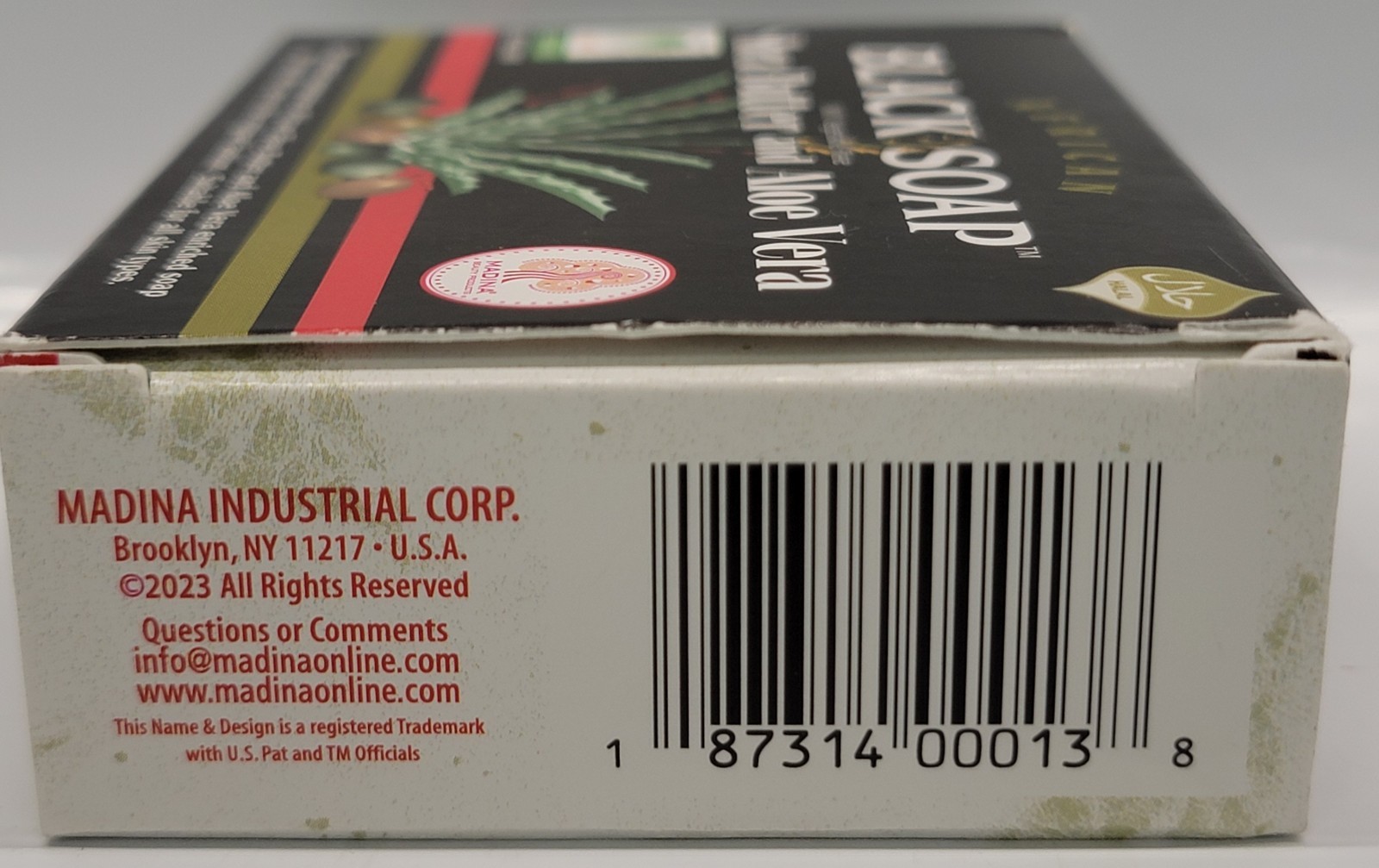 African Black Soap Shea Butter Aloe Vera 3.5 oz Bar 100% Vegetable Base Soap
