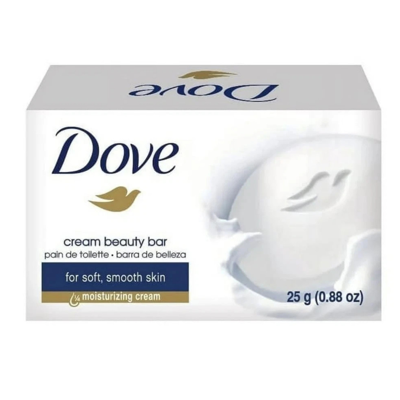 Dove Cream Beauty Bar Travel Size Soap 0.88 oz each – 12 Pack