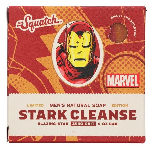Dr. Squatch Marvel Limited Edition (Iron Man) Stark Cleanse 5oz Soap Bar