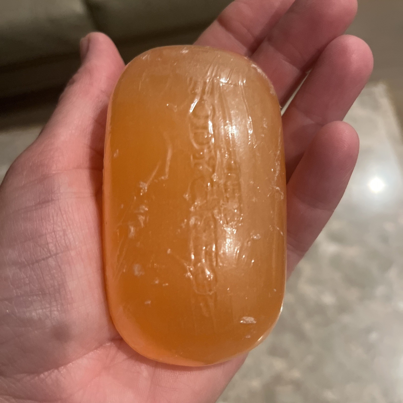 Vintage NEW The Body Shop FUZZY PEACH Bar Soap made in USA