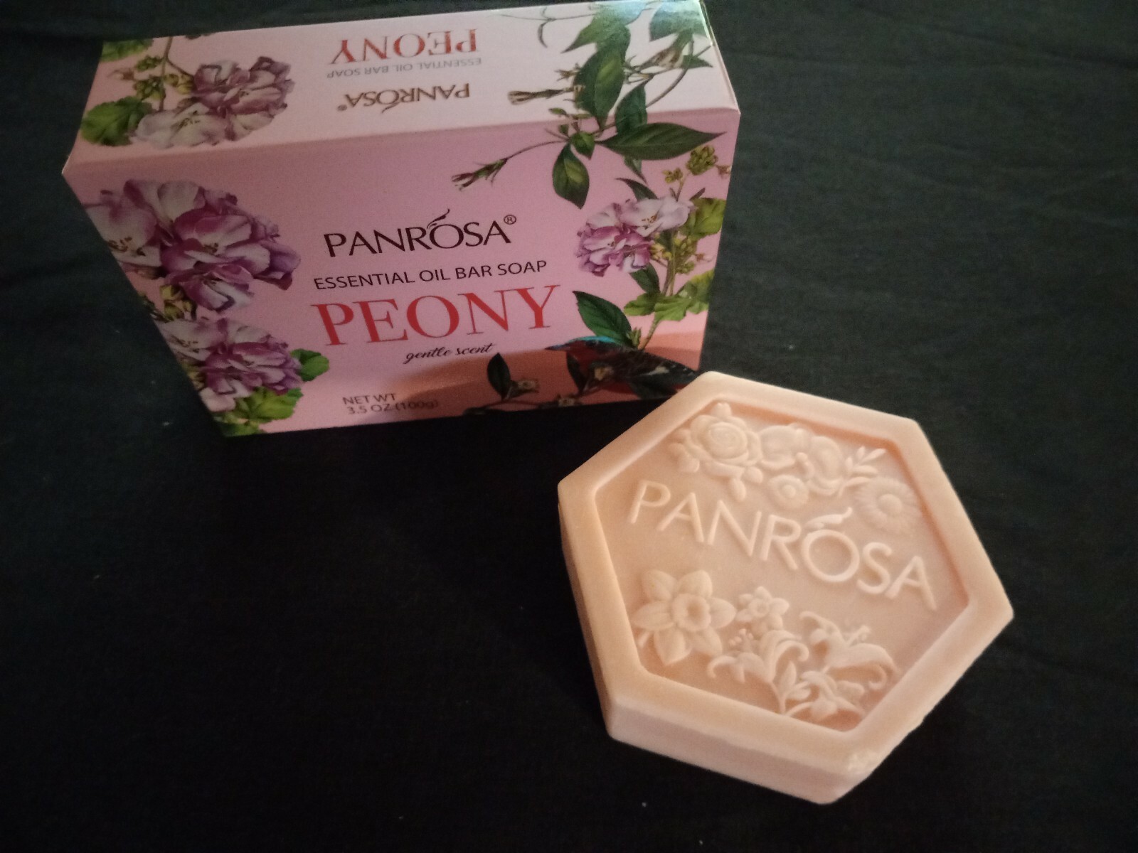 2 bars Decorative Essential oil lightly scented bar soap, 3.5oz Peony USA made