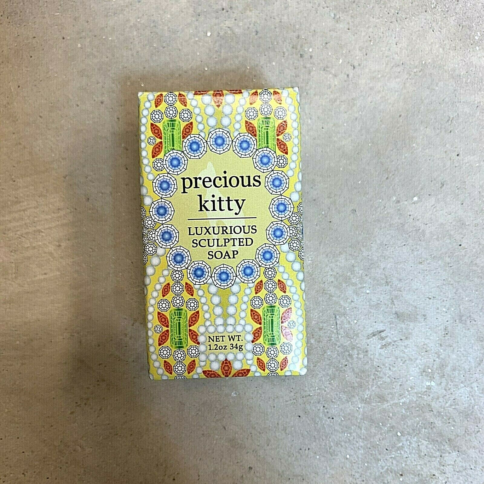 Precious Kitty Sculpted Soap 2 1/2″ Yellow Gold Buttermilk Shea/Cocoa Butter NEW