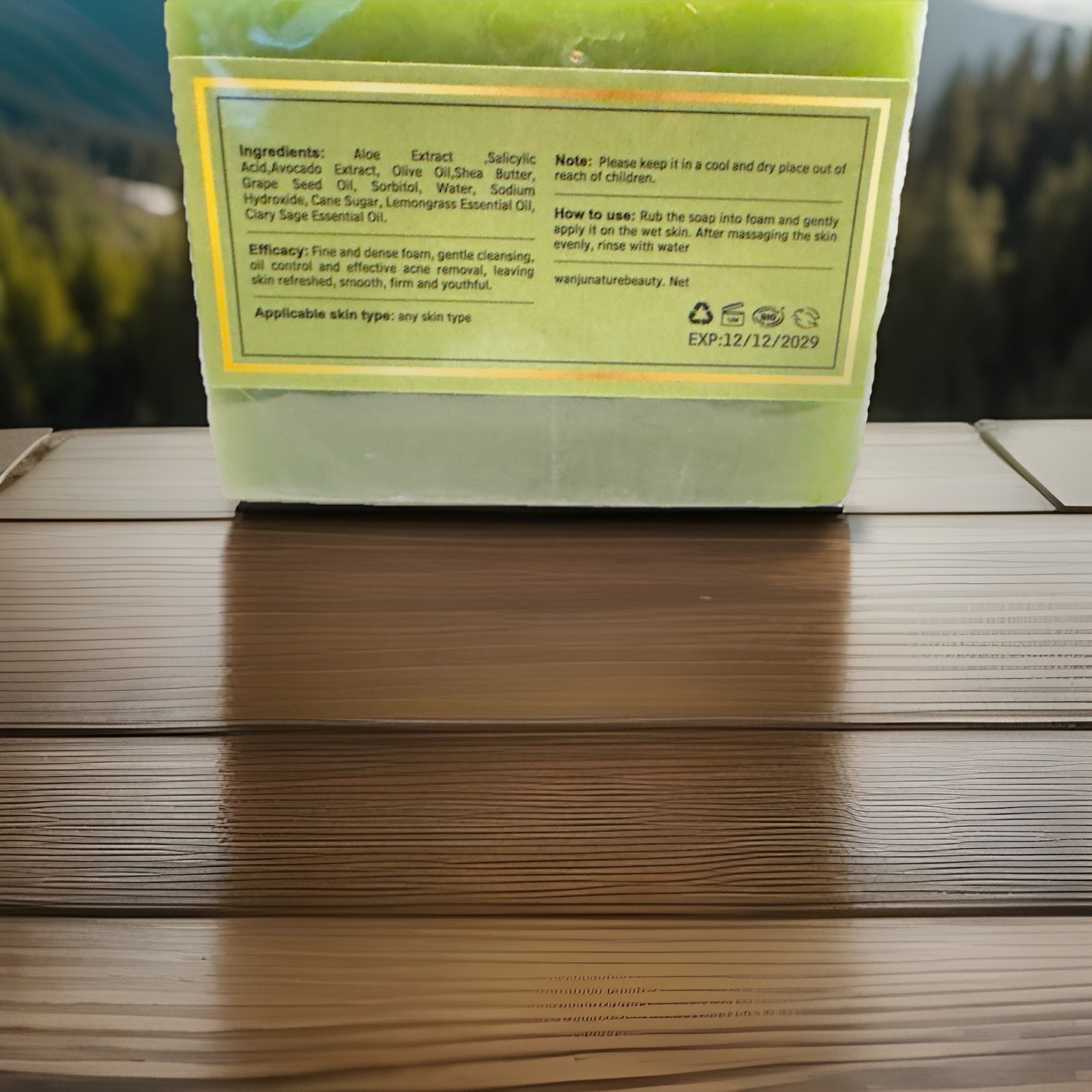 Handmade Cool Fresh Aloe Acne Soap