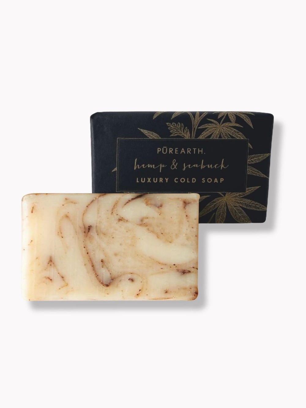 Purearth Hemp & Seabuck Luxury Cold Process Soap Handmade Moisturizing Bar| 120g