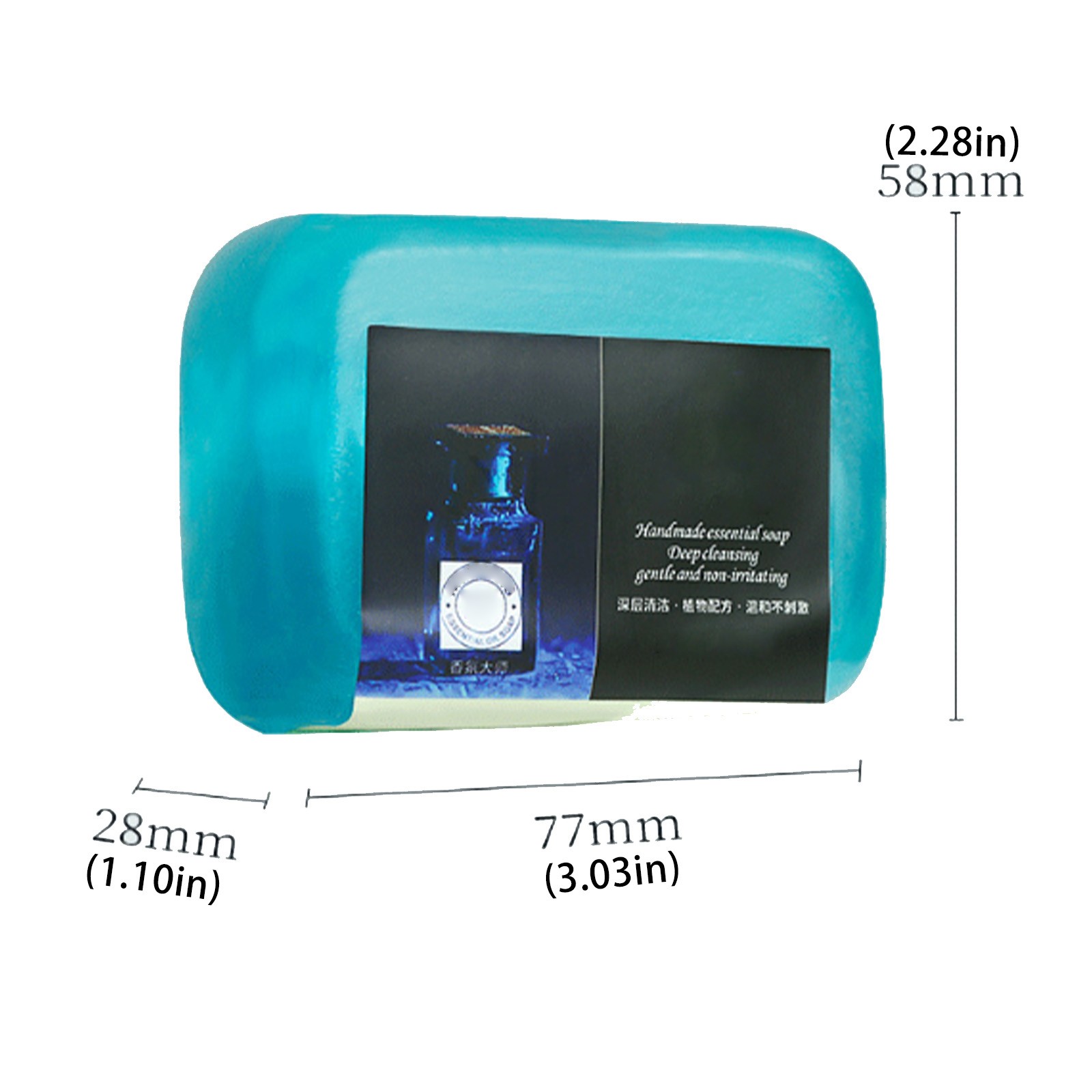Men Cologne Fragrance Soap Daily Use Bath Soap Natural Handmade Soap 130g 1Pcs