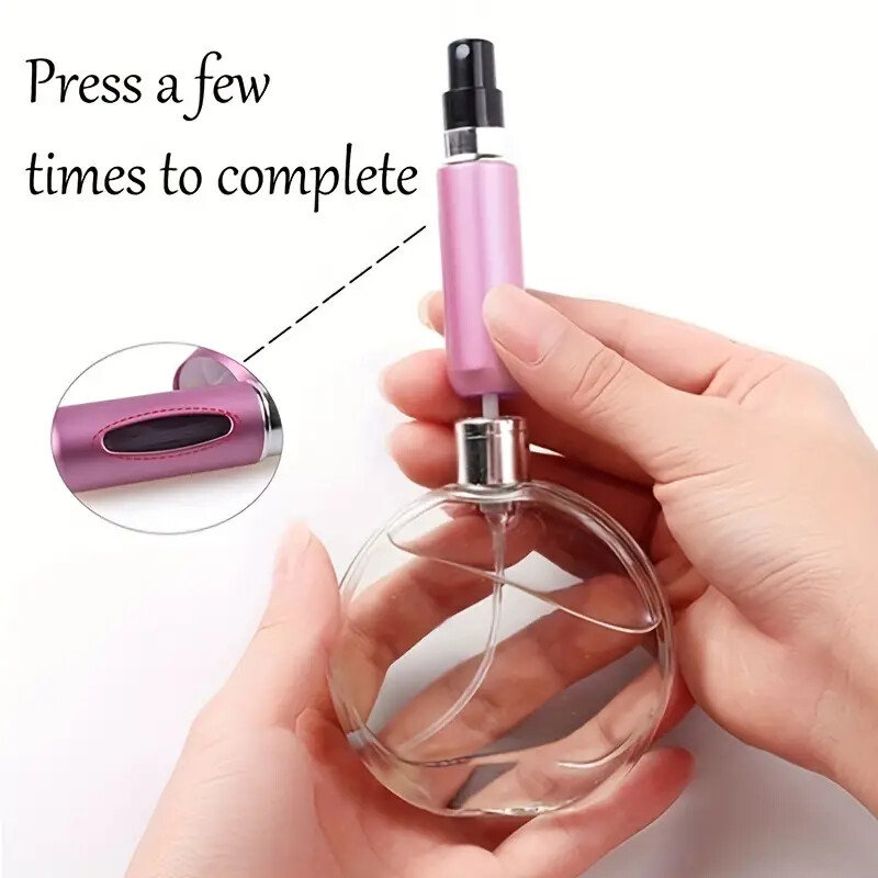 5ml Travel Purse Ready Refillable Perfume Spray Bottle Atomizer Pump Pocket Gift