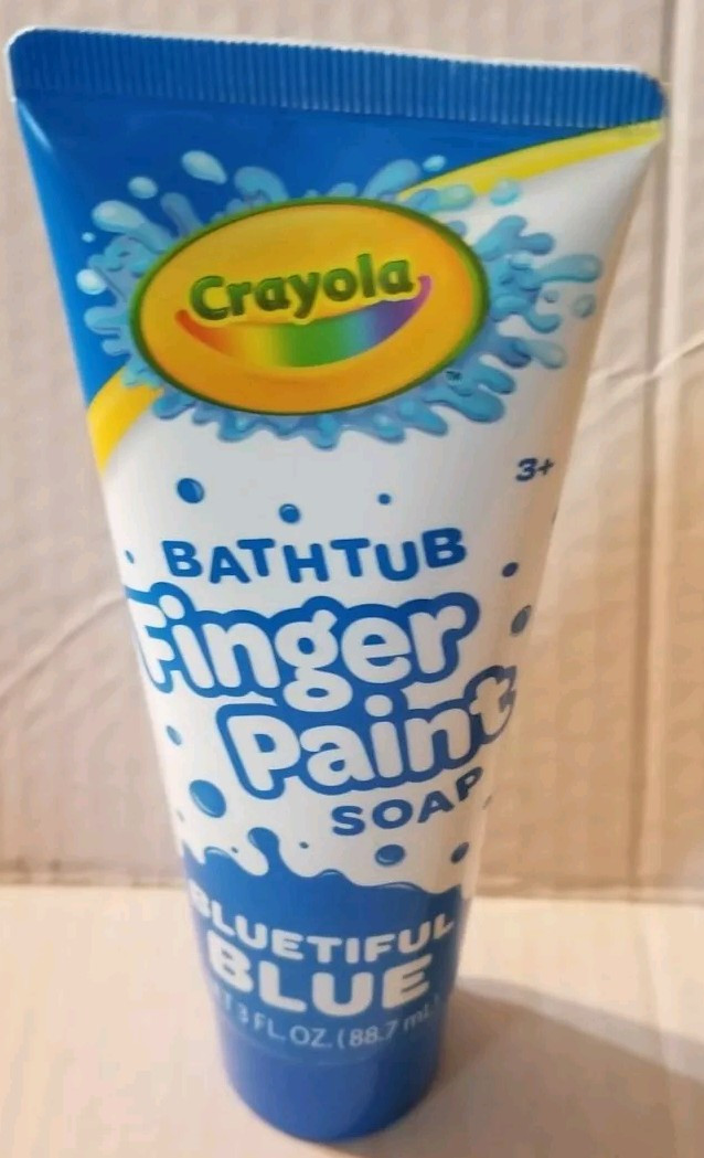 5PC SET: Crayola Bathtub Finger Paint Soap Kids 3oz: Blue Red Green Pink Purple