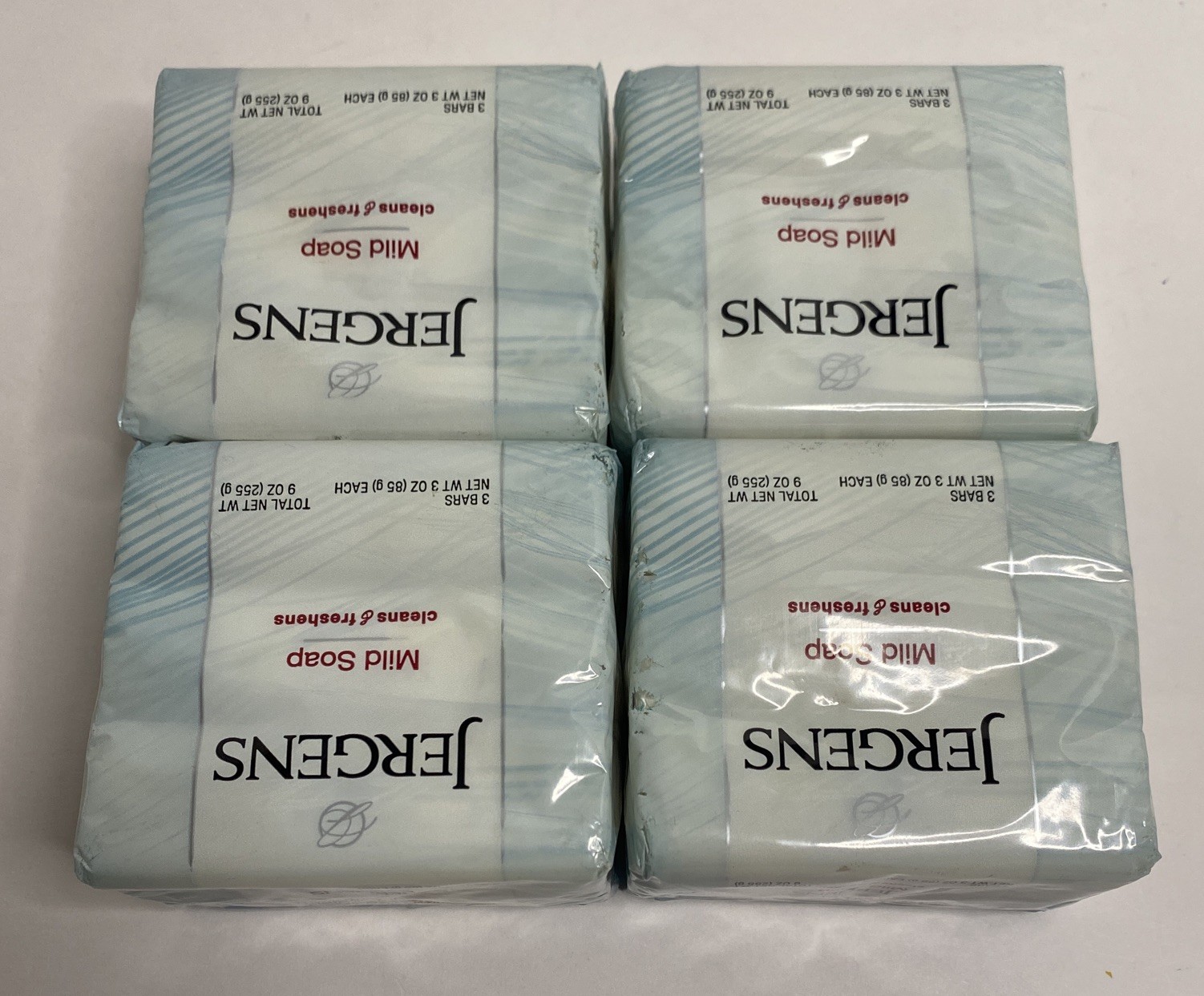 Jergens Mild Soap 3 oz Bars 3 Per Package 12 Bars Total Sealed