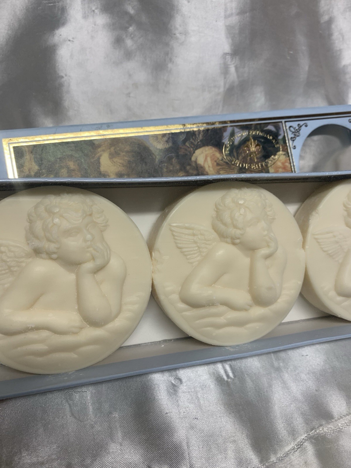 SAPONIFICIO ARTIGIANALE FIORENTINO 3 Angel Cherub Boxed Soaps Made In Italy