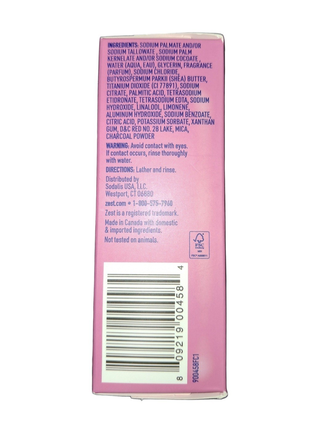 Ɣ ZEST SIMPLY (7.05 Oz.) Bar 🫧 ●ALMOND BERRY● 🫐🫧 Luxurious Moisture Bar 🫧.
