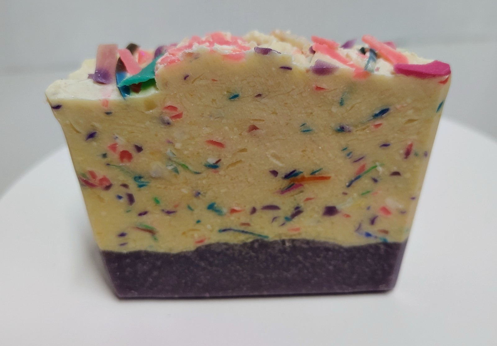 Handmade Goat Milk Soap Bar Sweet Pea Pink Confetti Natural Skin Care Sunhi New