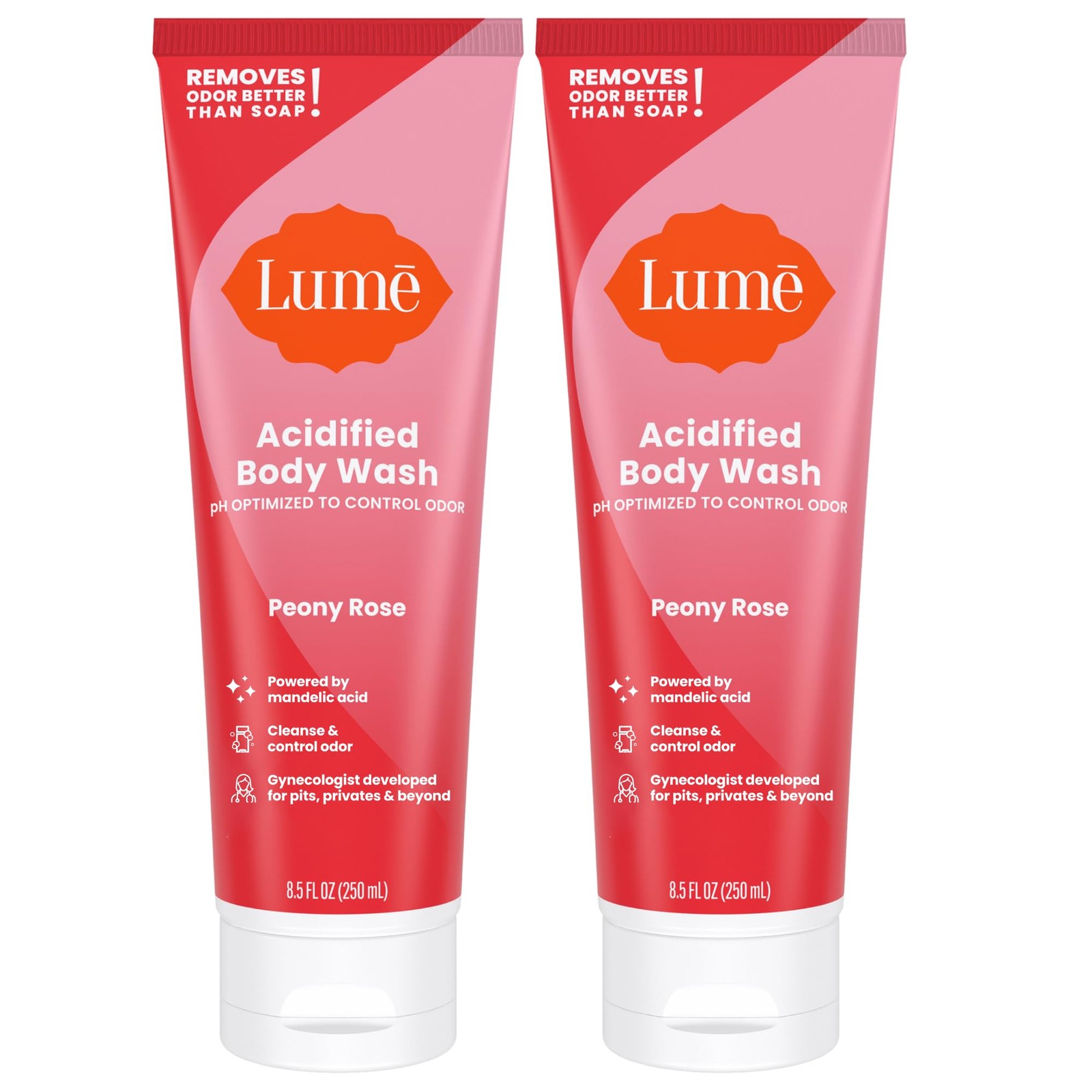 Lume Acidified Body Wash – 24 Hour Odor Control – Removes Odor Better than Soap