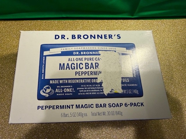 Dr. Bronner’s PURE-Castile/5 pack & 1/HEMP Peppermint Soap – 6 TOTAL – 5 oz each