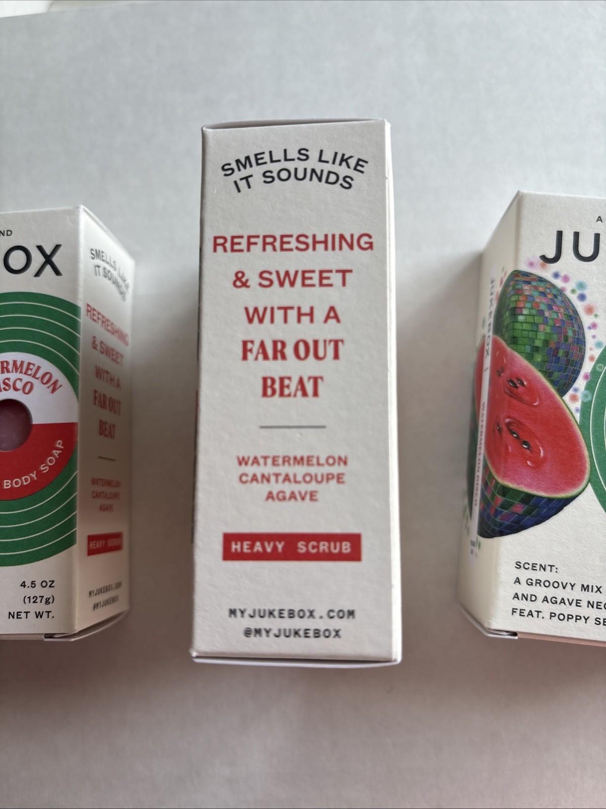 4 New Jukebox WATERMELON DISCO Natural Bar Soap DR SQUATCH Poppy Seeds Agave