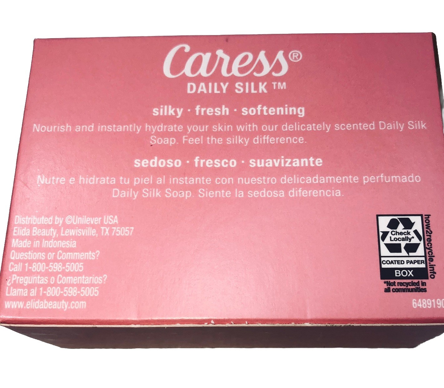 6 PK Caress Daily Silk Soap Bars White Peach & Orange Blossom 3.15 oz