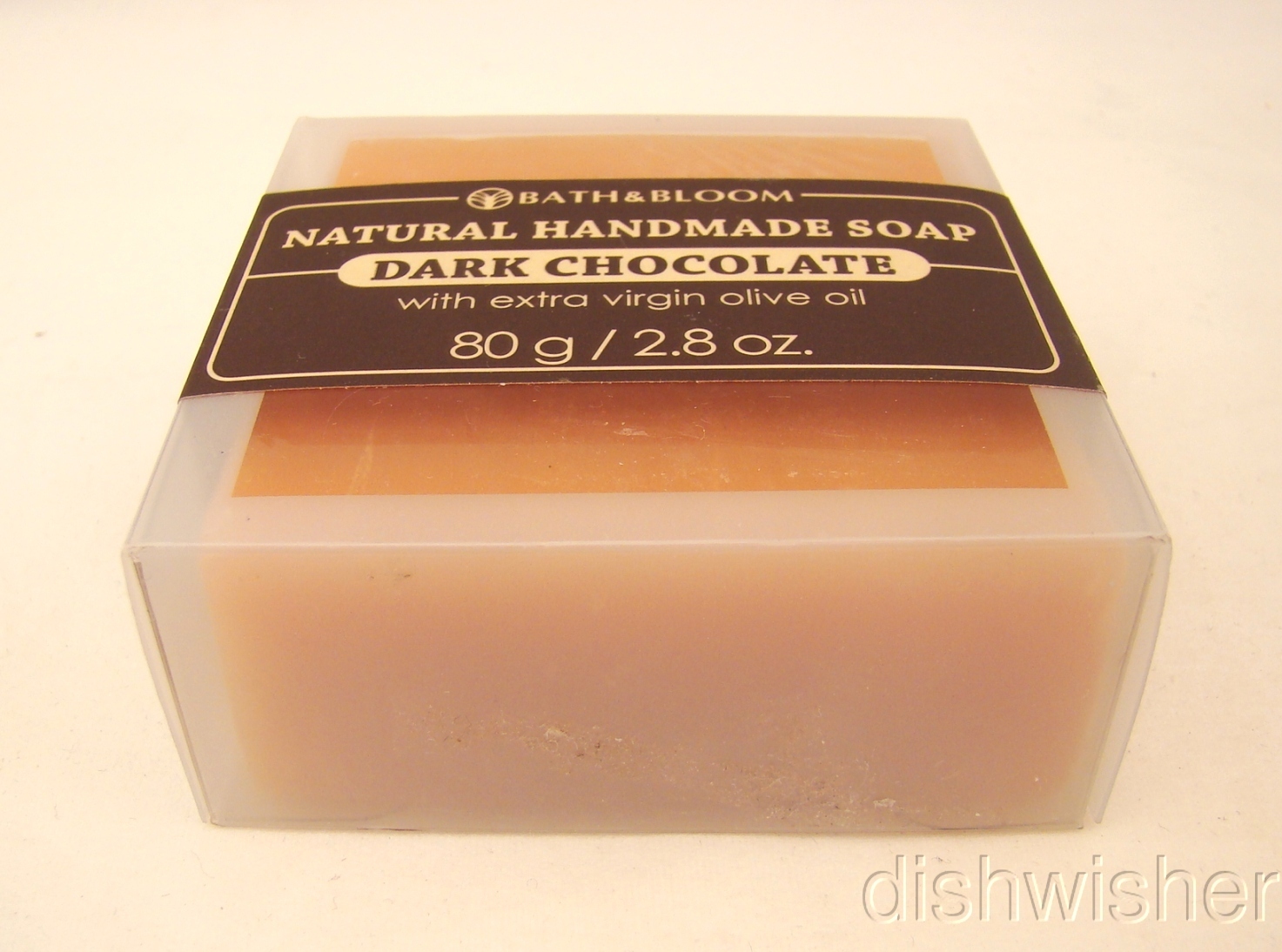 Bath & Bloom Natural Handmade Soap DARK CHOCOLATE Bar 2.8 oz 80 gr NEW SEALED