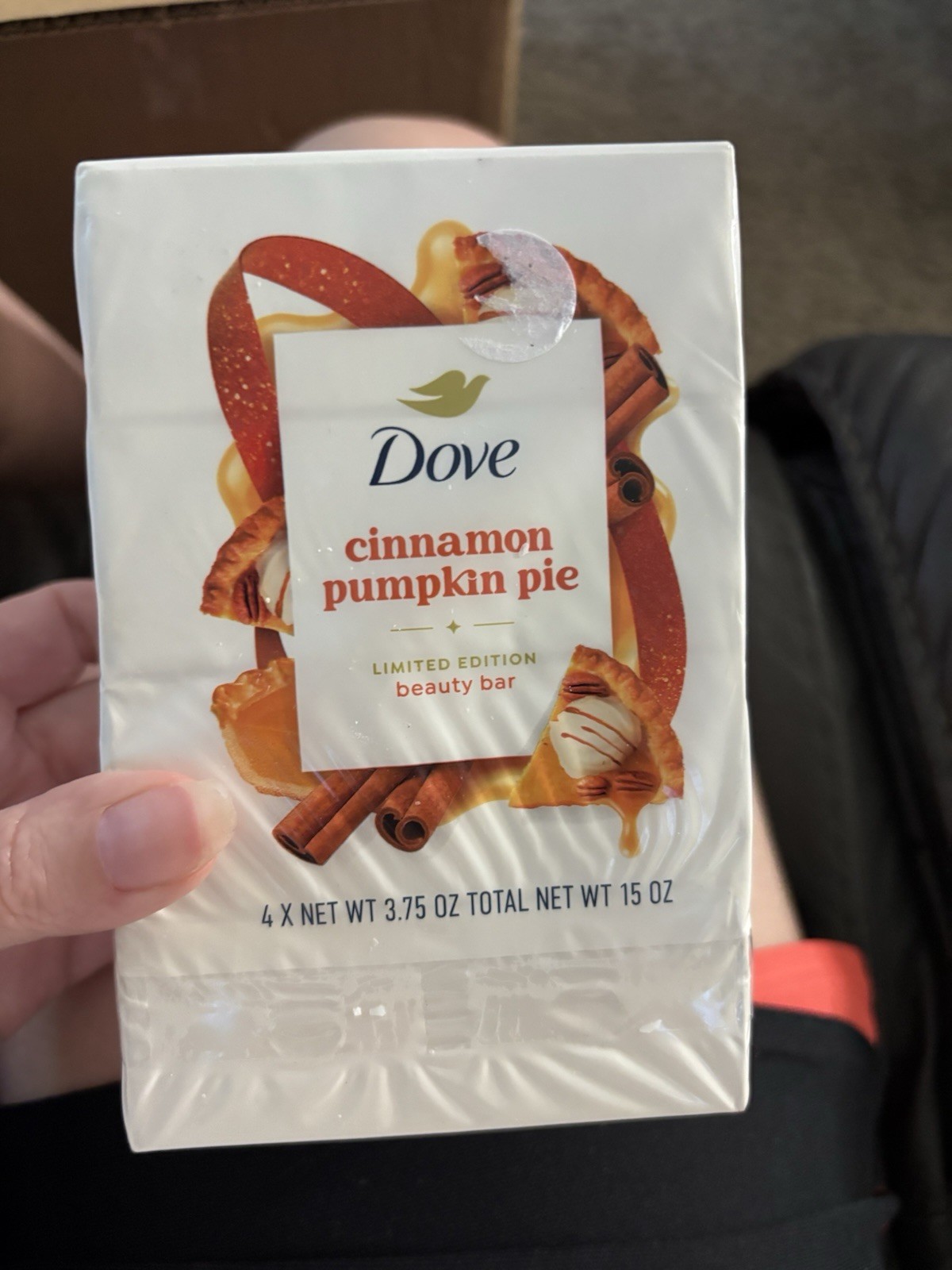 Dove Cinnamon Pumpkin Pie Limited Edition Beauty Bar Multipack 4 x 3.75 oz