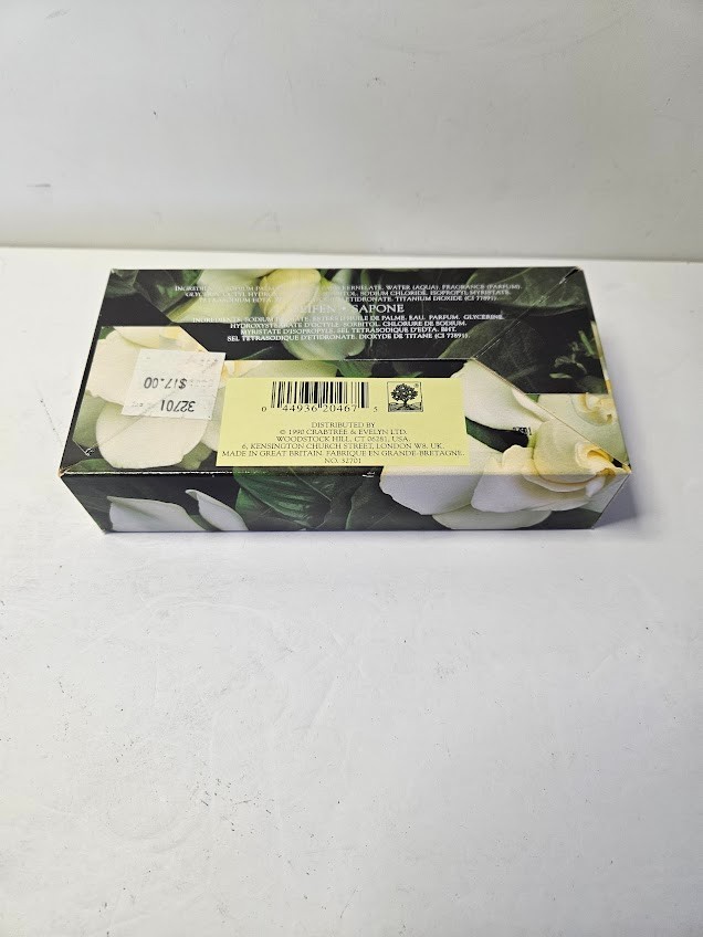 Crabtree & Evelyn Vintage 1990 Paris Gardenia Soap Lot of 3 Bars 10.5 oz NEW