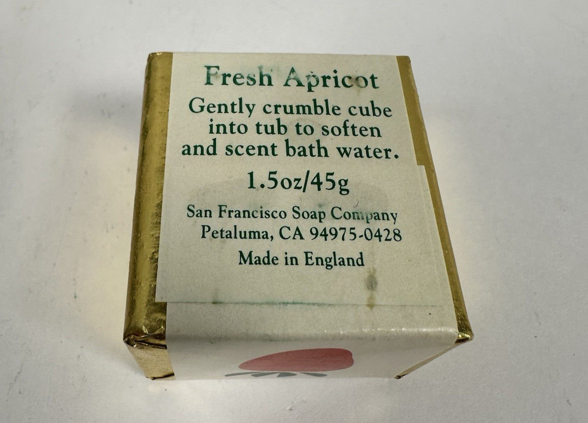 San Francisco Soap Company Bath Cubes Lot NEW! Fruit Apricot Apple VTG