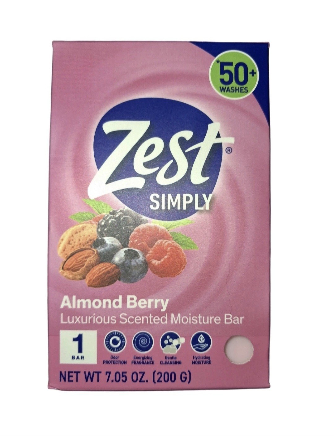 Ɣ ZEST SIMPLY (7.05 Oz.) Bar 🫧 ●ALMOND BERRY● 🫐🫧 Luxurious Moisture Bar 🫧.