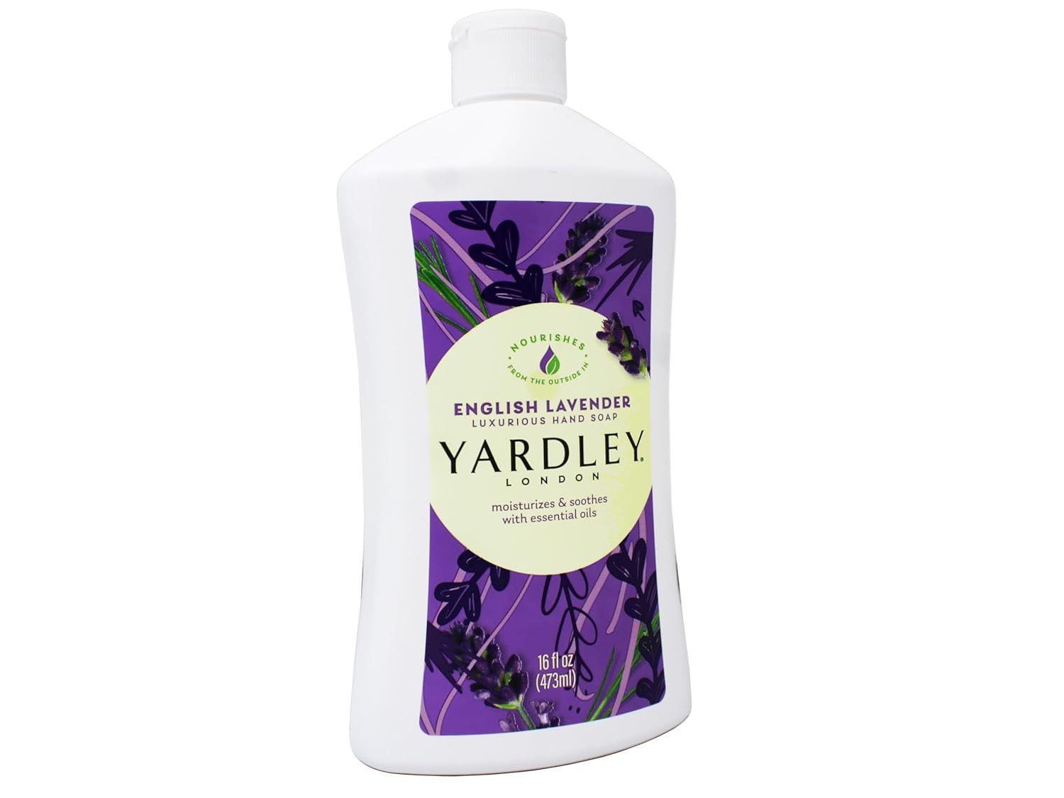 Yardley London Liquid Hand Soap – English Lavender – 16 Fl Oz (Pack of 2)
