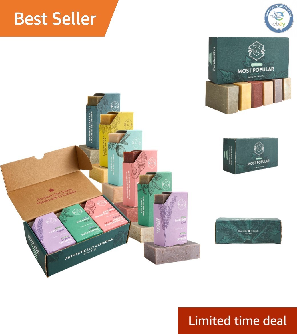 Crate 61’s Bar Soap – 6-Pack, Ultimate Natural Indulgence