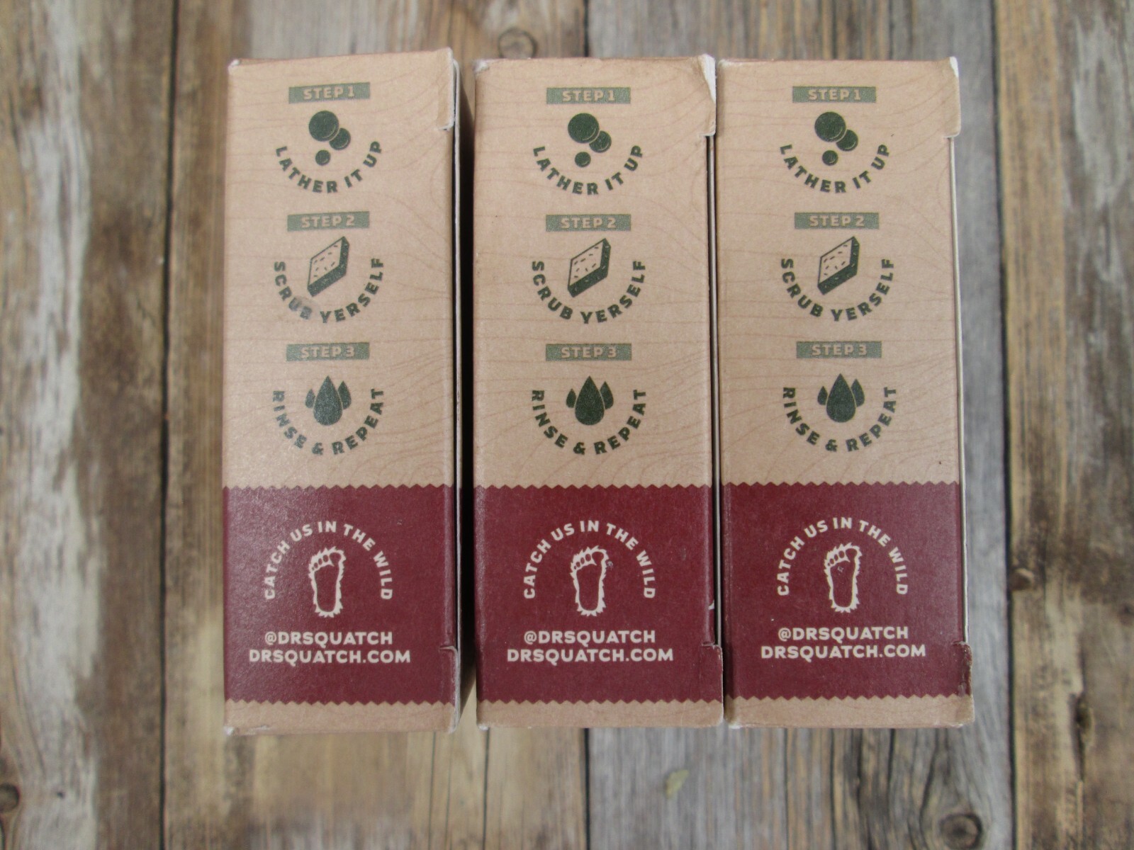 Dr. Squatch Lot 3 All Natural Bay Rum 5 oz. Bar Soap for Men Zero Grit Coconut