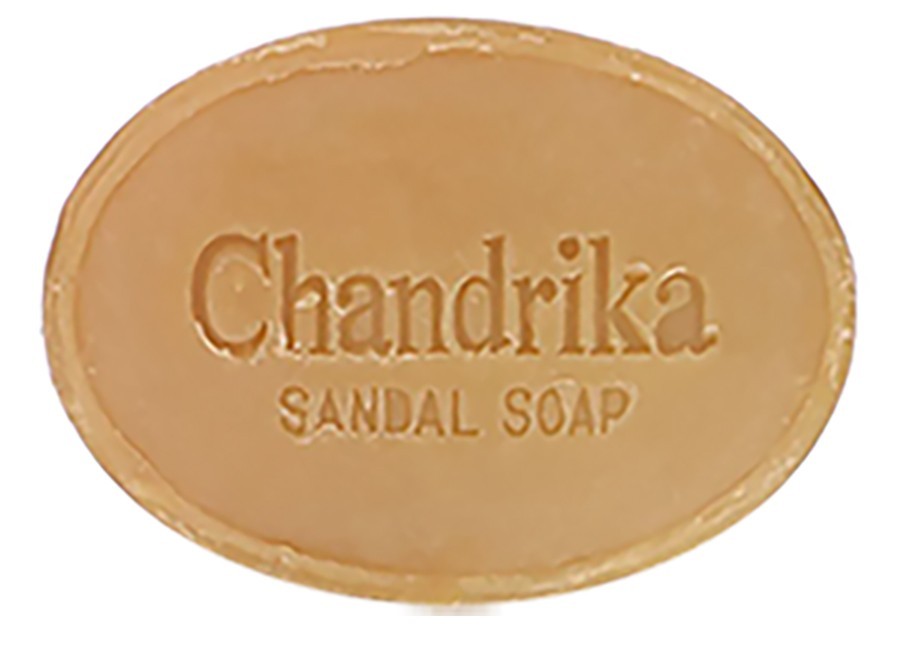 10x Chandrika Ayurvedic Sandal Soap: Organic, Vegan with Coconut Oil, Sandalwood