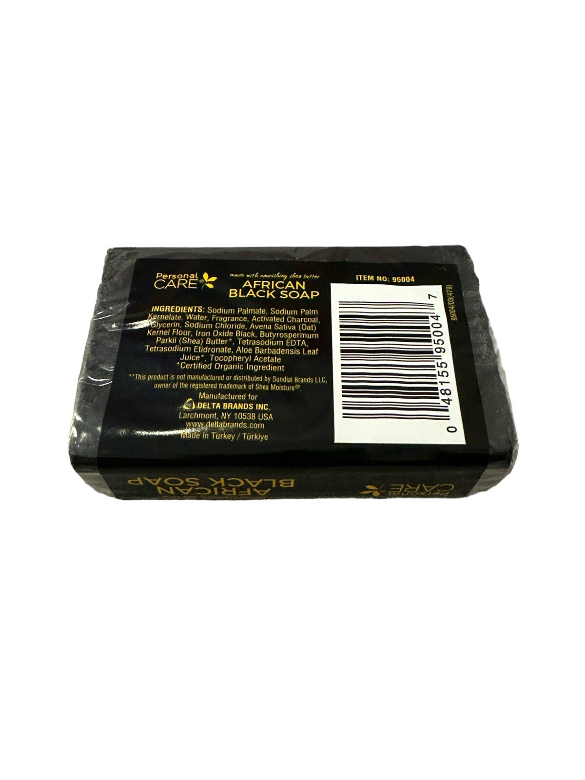 Personal Care African Black Soap With Shea Butter 4oz Bar