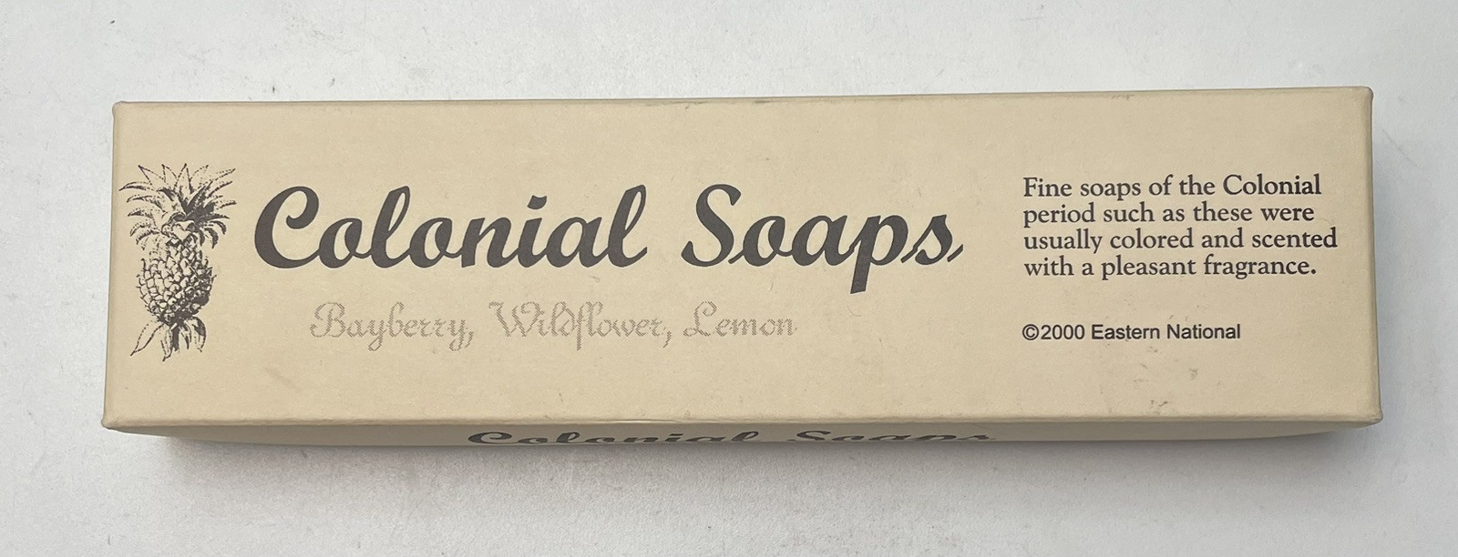 Colonial Soaps Set of 3 Bayberry Wildflower Lemon, Eastern National Made in USA