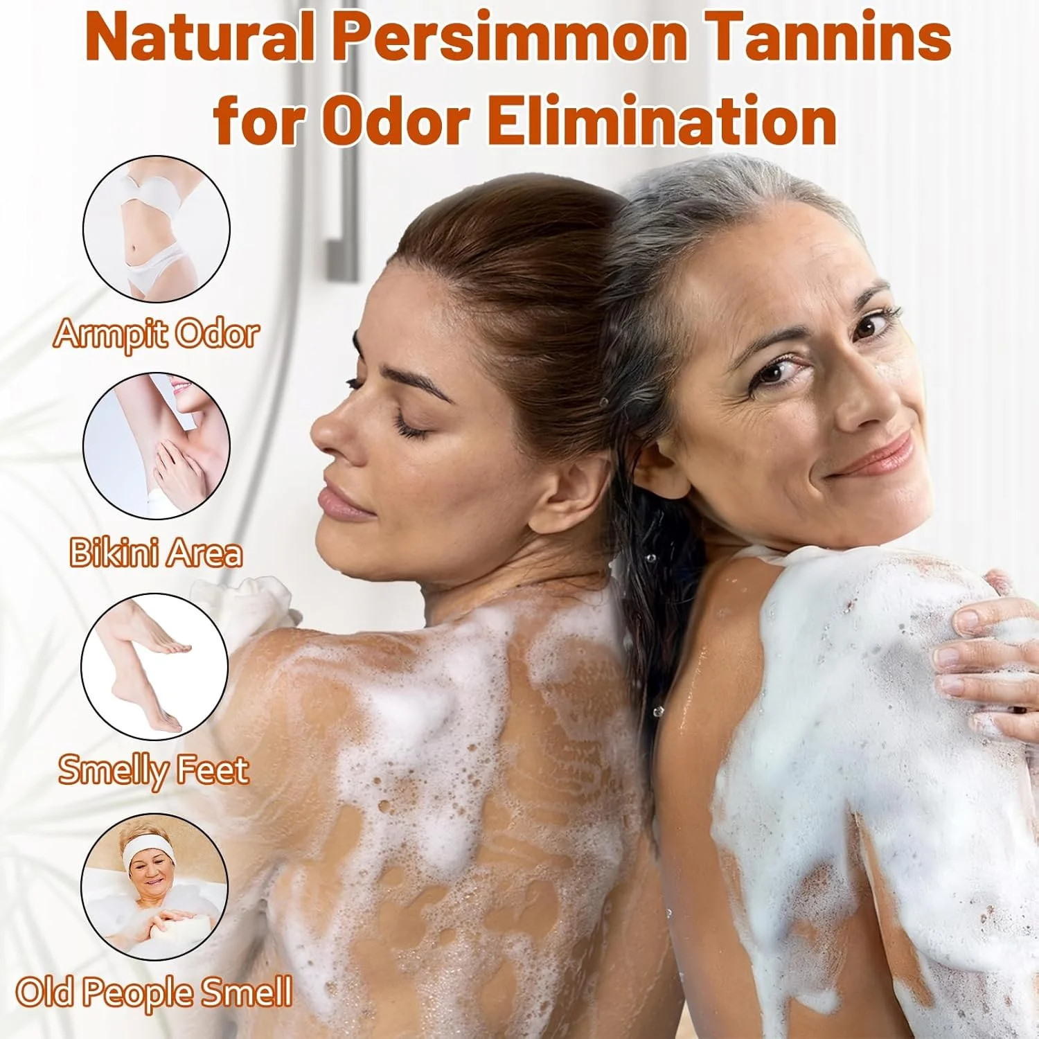 MR.A Persimmon Body Wash for Strong Body Odor, Liquid Persimmon Soap for Old Peo