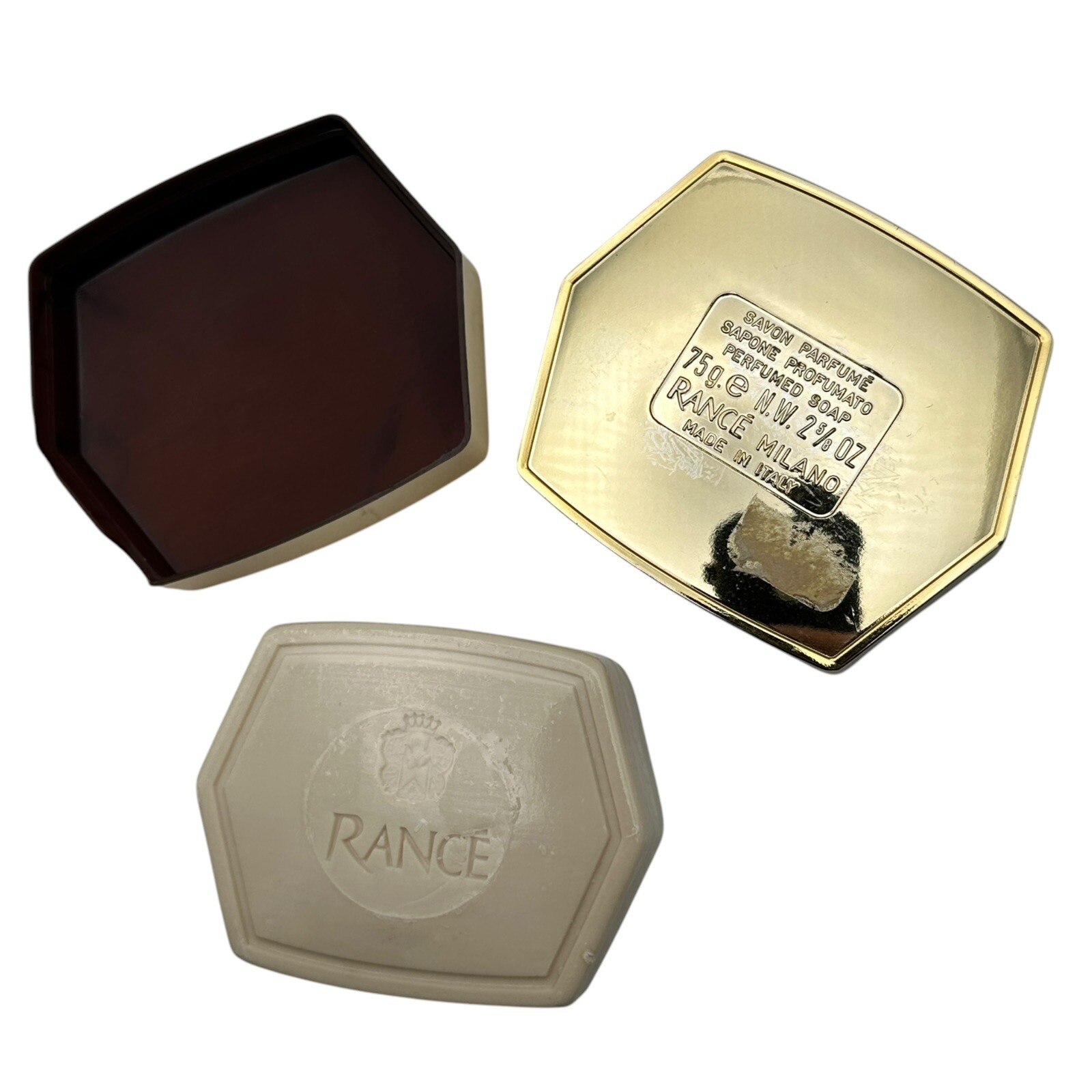 Rance Fine Perfumed Bar Soap & Soapbox Eau Noble Made In Italy NIP