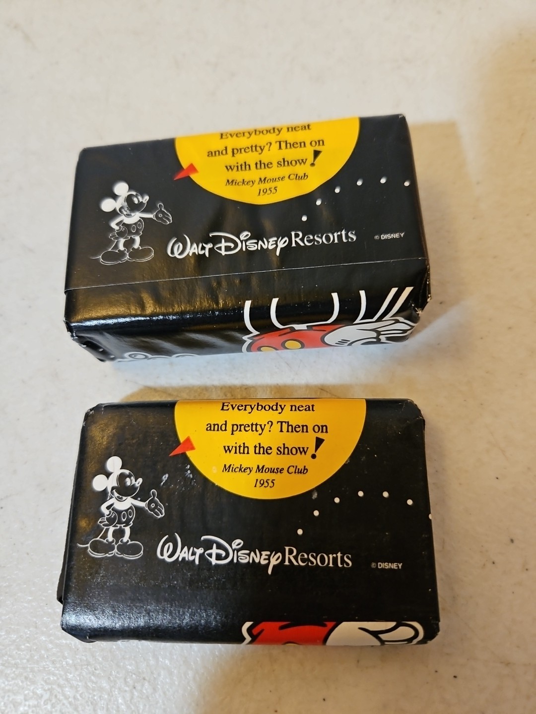 2 Bars Mickey Mouse Soap Walt Disney World Resorts Facial Soap & Bath Soap