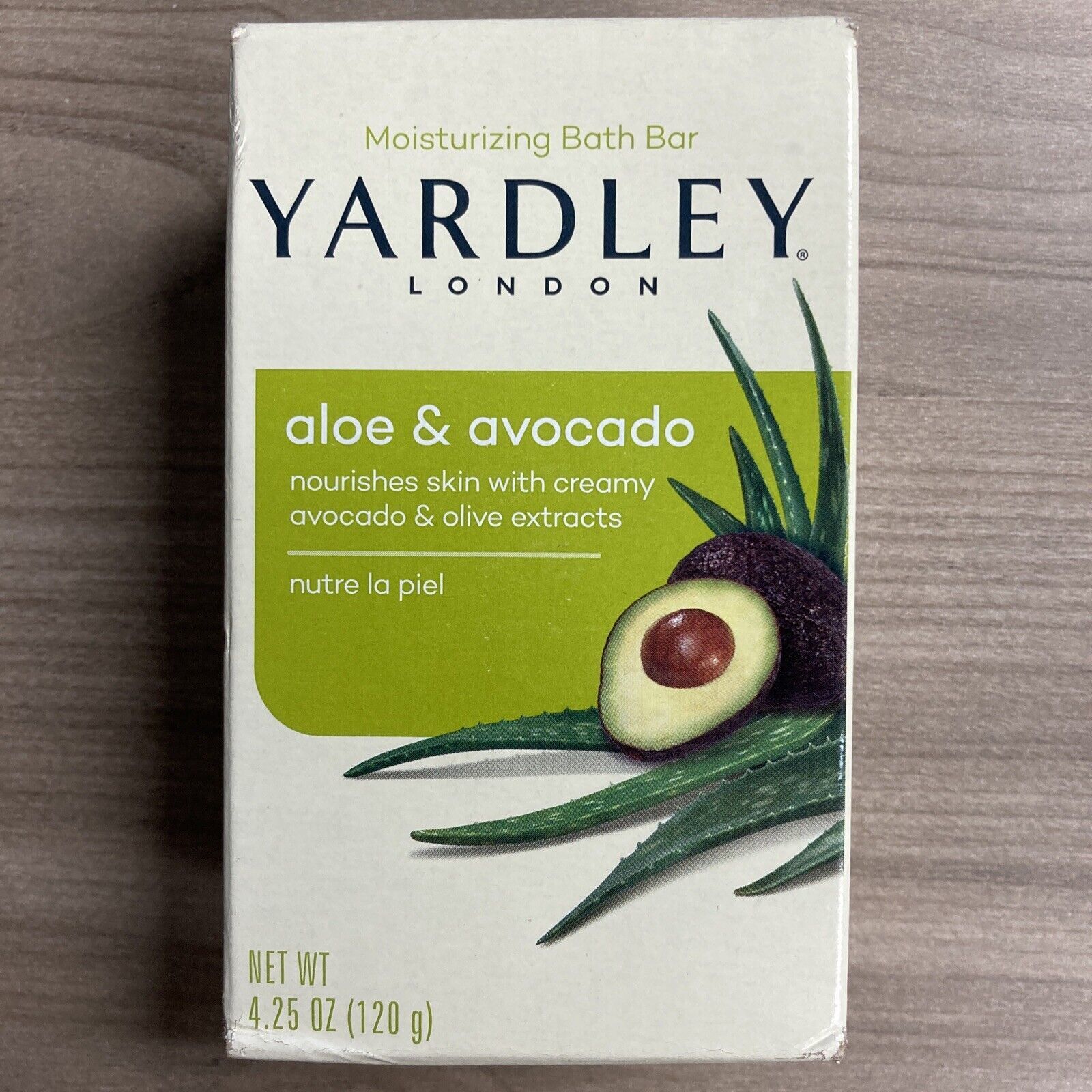 Yardley London Soap Moisturizing Bar Fresh Aloe Avocado Essence 4.25 oz
